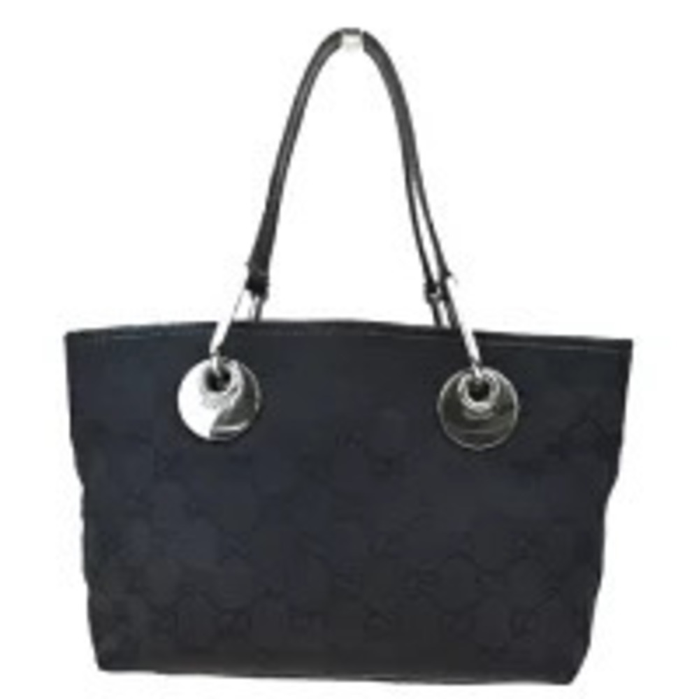 Gucci Handbag GG Black Canvas Leather